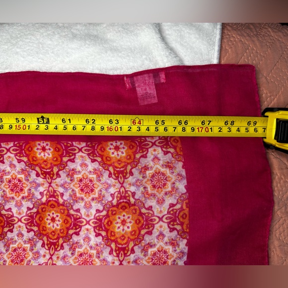 💥3/$20 Charming Charlie Scarves Bundle Pink & Teal- OR use as table runners - Picture 12 of 15